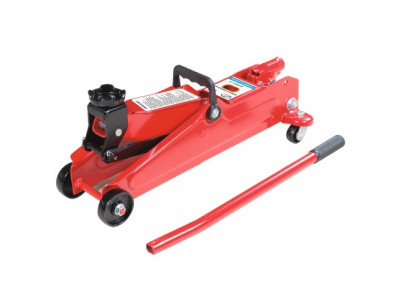 Домкрат гидравлический подкатной 3 т, в кейсе, высота подъема 135-390 красный