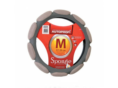 Оплётка руля замша (10 подушечек) (т.серый) (М)