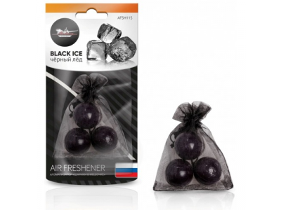 Ароматизатор Шарики в мешочке черный лед