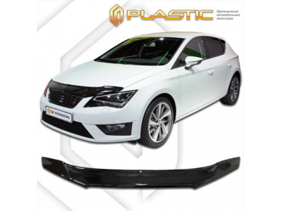Дефлектор капота (Classic черный) Seat Leon 2012–н.в. от CA Plastic Дефлектор капота (Classic черный) Seat Leon 2012–н.в.