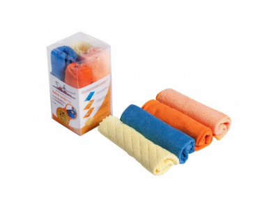 Салфетка микрофибра AIRLINE набор "треугольники" (4 шт 20*20)