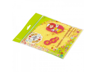 Салфетка универс. из микрофибры голуб. 300*300 мм//Elfe