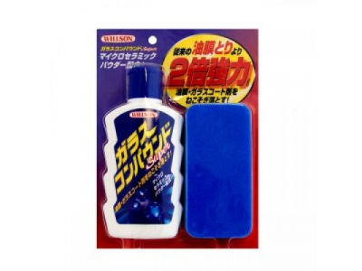 Очиститель-полироль стекла с губкой (200мл).