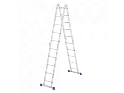 Лестница шарнирная алюминиевая, 4х5// Сибртех Россия