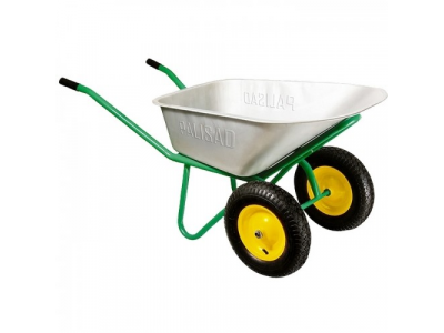 Тачка садово-строительная, 2-х колесная, усиленная, грузоподъемность 320 кг, объем 100 л// PALISAD от PALISAD Тачка садово-строительная, 2-х колесная, усиленная, грузоподъемность 320 кг, объем 100 л// PALISAD