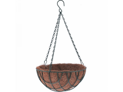 Кашпо подвесное с вкладышем из коковиты, полукруглое D 35 см. PALISAD от PALISAD Кашпо подвесное с вкладышем из коковиты, полукруглое D 35 см. PALISAD