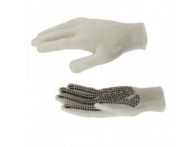 Перчатки трикотажные, ПВХ гель "Протектор", оверлок Россия Сибртех от СИБРТЕХ Перчатки трикотажные, ПВХ гель "Протектор", оверлок Россия Сибртех