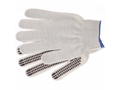 Перчатки трикотажные, ПВХ гель "Протектор", оверлок Россия Сибртех от СИБРТЕХ Перчатки трикотажные, ПВХ гель "Протектор", оверлок Россия Сибртех