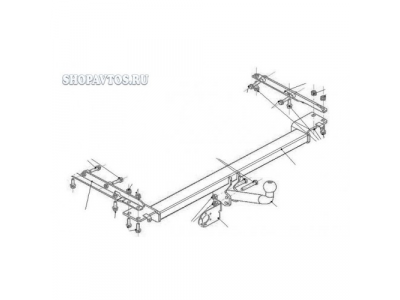 Фаркоп на Nissan Note хэтчбек 2004-2014гг.