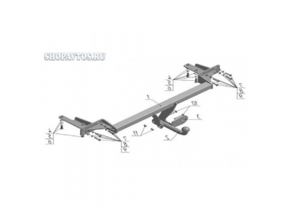Фаркоп на Nissan Almera Classic седан 2006г.-по н.в.