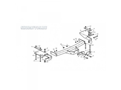 Фаркоп на Hyundai Terracan универсал 2001-2007гг.