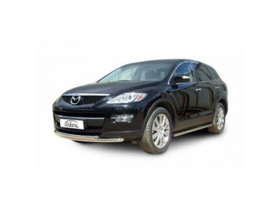Защита переднего бампера Arbori d57+d57 двойная MAZDA CX-9 2007-2013 от ARBORI Защита переднего бампера Arbori d57+d57 двойная MAZDA CX-9 2007-2013