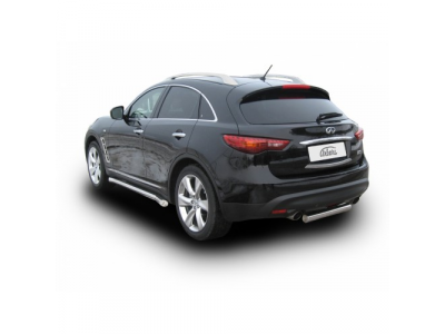 Защита заднего бампера Arbori d76 INFINITI FX-35/FX-50 2008- от ARBORI Защита заднего бампера Arbori d76 INFINITI FX-35/FX-50 2008-