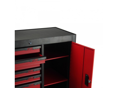JTC Тележка инструментальная 7 секций красная с боковым ящиком JTC от JTC JTC Тележка инструментальная 7 секций красная с боковым ящиком JTC