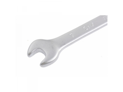 Ключ комбинированный, 7 мм, CrV, матовый хром// MATRIX