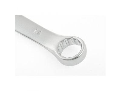 Ключ комбинированный, 14 мм, CrV, матовый хром// STELS