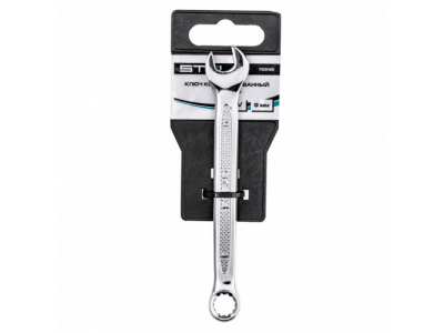 Ключ комбинированный, 9 мм, CrV, антислип Stels