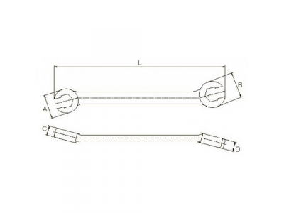 Ключ разрезной 3/8" x 7/16"