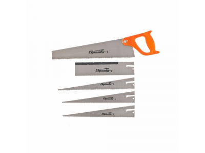 Ножовка по дереву, 350 мм, 5 сменных полотен, пластиковая рукоятка SPARTA