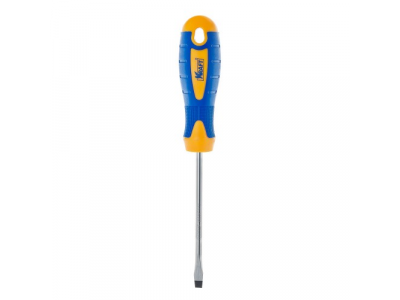 Отвертка шлицевая 5х150 ( Cr-V; двухкомп. рукоятка; намагничен. наконечник)