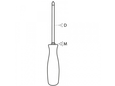 Отвертка усиленная PH2, 100 мм