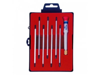 Набор прецизионная отвертка с насадками, 8 предметов, KING TONY