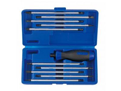 Набор отвертка со сменными жалами, 11 предметов, KING TONY от KING TONY Набор отвертка со сменными жалами, 11 предметов, KING TONY