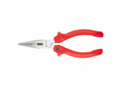 Длинногубцы, Standard, 160 мм, прямые шлифованные, пластмассовые рукоятки// MATRIX