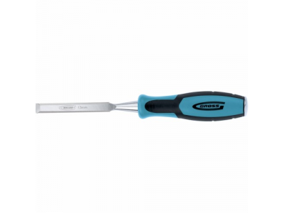 Долото-стамеска PIRANHA, 13 мм, двухкомпонентная эргономичная рукоятка GROSS от GROSS Долото-стамеска PIRANHA, 13 мм, двухкомпонентная эргономичная рукоятка GROSS