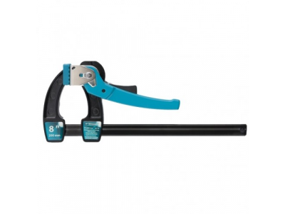 Струбцина реечная быстрозажимная,металлический корпус,рычажный храповый механизм, 8"/200 мм// GROSS