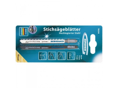 Набор полотен для электролобзика по дереву, 2шт. 78254 GROSS