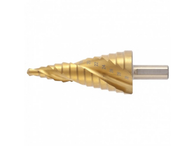 Сверло ступенчатое, 6-8-10-12-14-16-18-20-22-24-26-28-30 мм, HSS, спиральный Профиль, шестигранный хвостовик Matrix