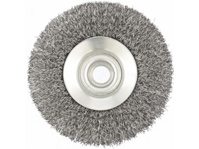 Щетка для УШМ, 100 мм, М14, "тарелка", витая проволока// MATRIX