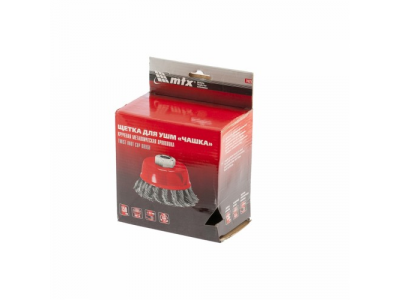 Щетка для УШМ, 150 мм, М14, "чашка", крученая проволока 0,8 мм// MTX