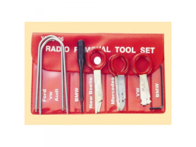 910C1 Набор для демонтажа авторадиоаппаратуры 10пр. от FORCE 910C1 Набор для демонтажа авторадиоаппаратуры 10пр.