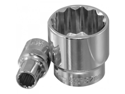 Головка торцевая 12 гранная 1/2"DR 27 мм., Ombra 112327