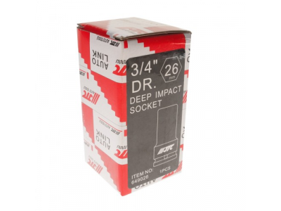 JTC Головка торцевая 3/4" 26мм ударная высокая L=90мм JTC