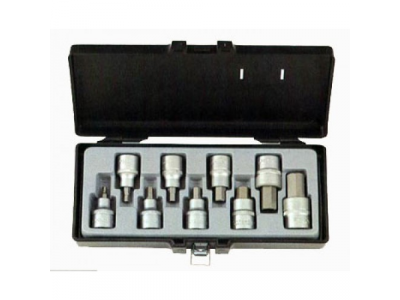 4101 1/2" набор 6гранных головок-бит 4-17мм, 9пр