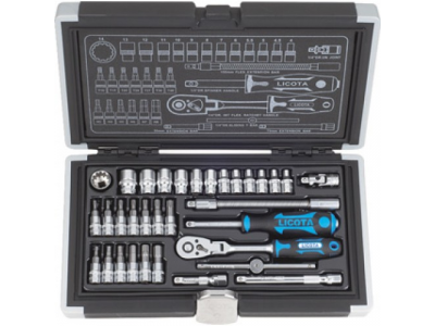 Набор торцевых головок 1/4" 33пр spline