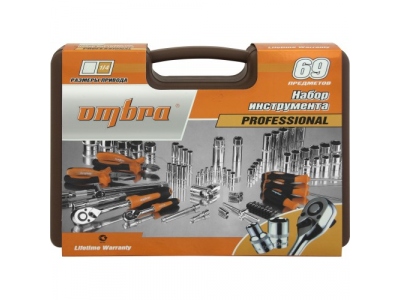 Универсальный набор инструмента, 69 предметов, Ombra OMT69S от OMBRA Универсальный набор инструмента, 69 предметов, Ombra OMT69S
