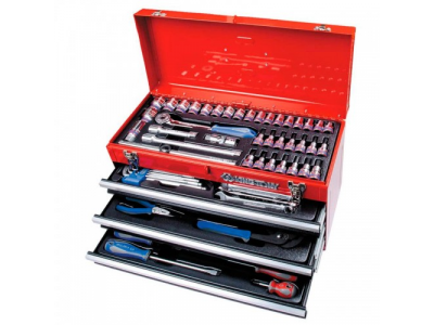 Набор инструментов универсальный, выдвижной ящик, 73 предмета KING TONY