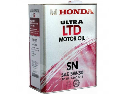 HONDA 5W-30 SN ULTRA LTD (4л) масло моторное