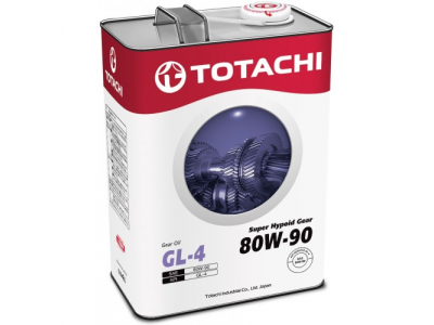 Масло трансмиссионное TOTACHI Super Hypoid Gear GL-4 п\синт 80W90 4л
