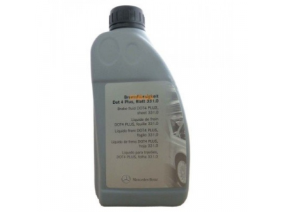 MERCEDES-BENZ DOT4 Plus (1л) тормозная жидкость MB 331.0 от Mercedes MERCEDES-BENZ DOT4 Plus (1л) тормозная жидкость MB 331.0
