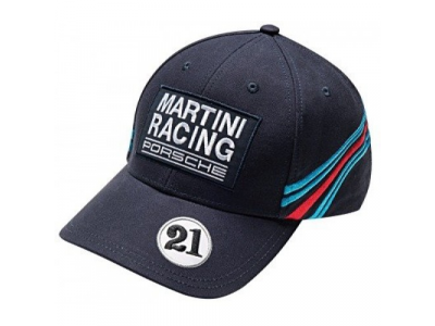 Бейсболка Porsche Baseball Cap Martini Racing, Dark Blue от VAG Бейсболка Porsche Baseball Cap Martini Racing, Dark Blue
