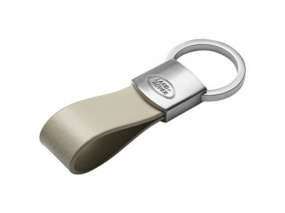 Брелок для ключей Land Rover Leather Loop Keyring, Ivory, артикул LRKRALLKI