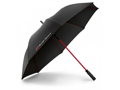Зонт-трость Audi Sport umbrella, big, black, артикул 3121400200 от VAG Зонт-трость Audi Sport umbrella, big, black, артикул 3121400200