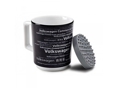 Фарфоровая кружка Volkswagen Commercial Vehicles Mug, Black, артикул 7E0069601A от VAG Фарфоровая кружка Volkswagen Commercial Vehicles Mug, Black, артикул 7E0069601A