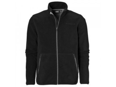 Мужская флисовая куртка Audi Mens Fleece Jacket, quattro, Black