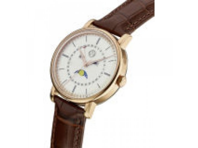 Мужские наручные часы Mercedes-Benz Men’s Watch, Classic Gold, Pink Gold / Brown